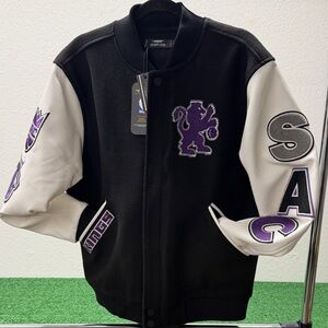 Pro Standard Sacramento Kings Varsity Jacket. Size Large NWT